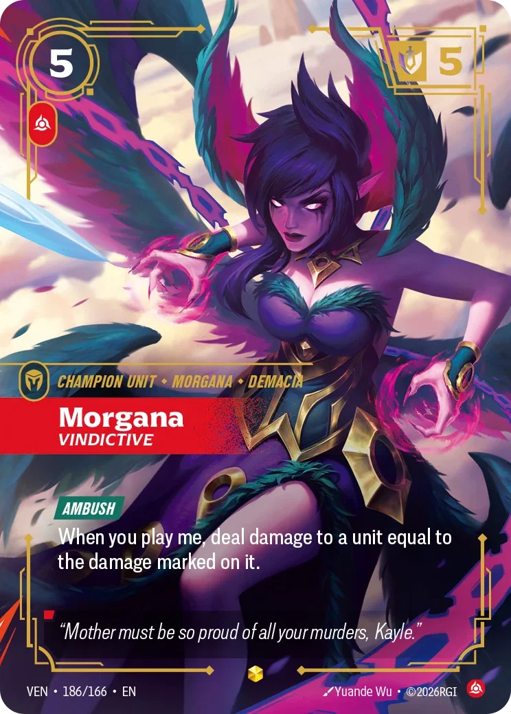 Morgana, Vindictive VEN-186/166 Riftbound Vendetta