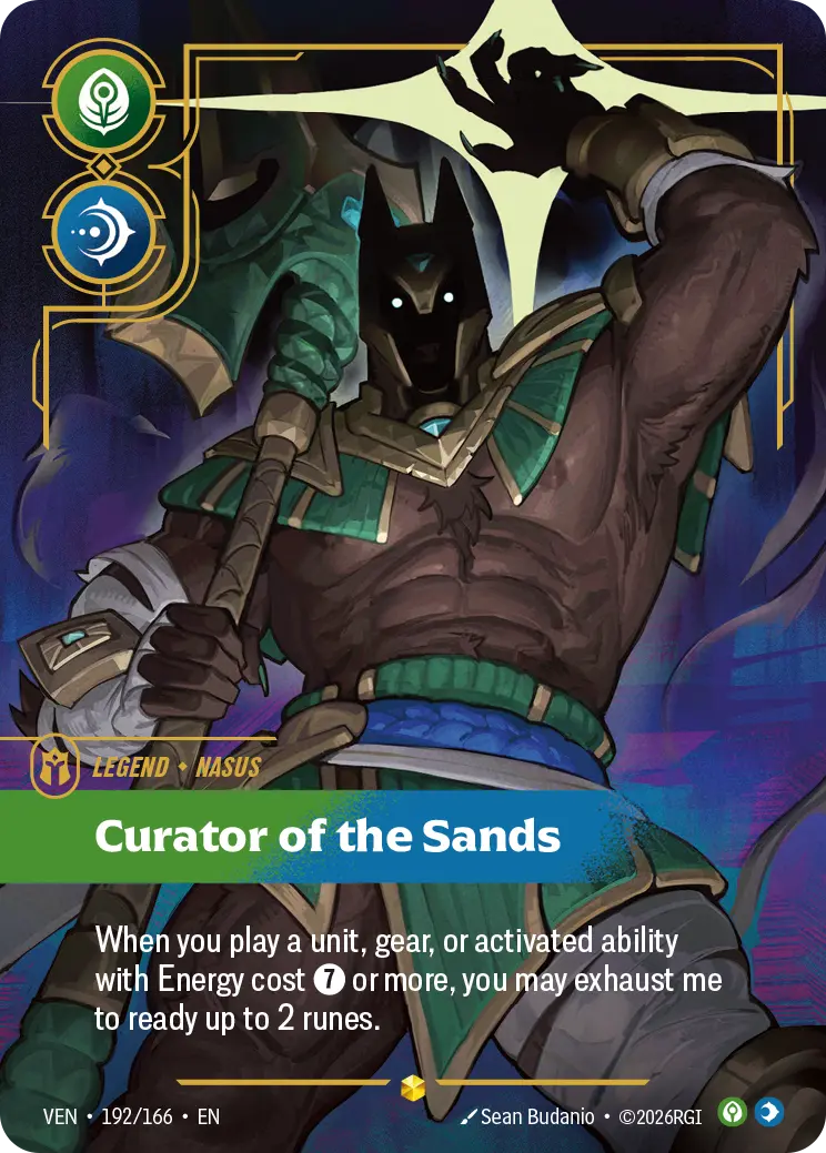 Nasus, Curator of the Sands VEN-192/166 Riftbound Vendetta