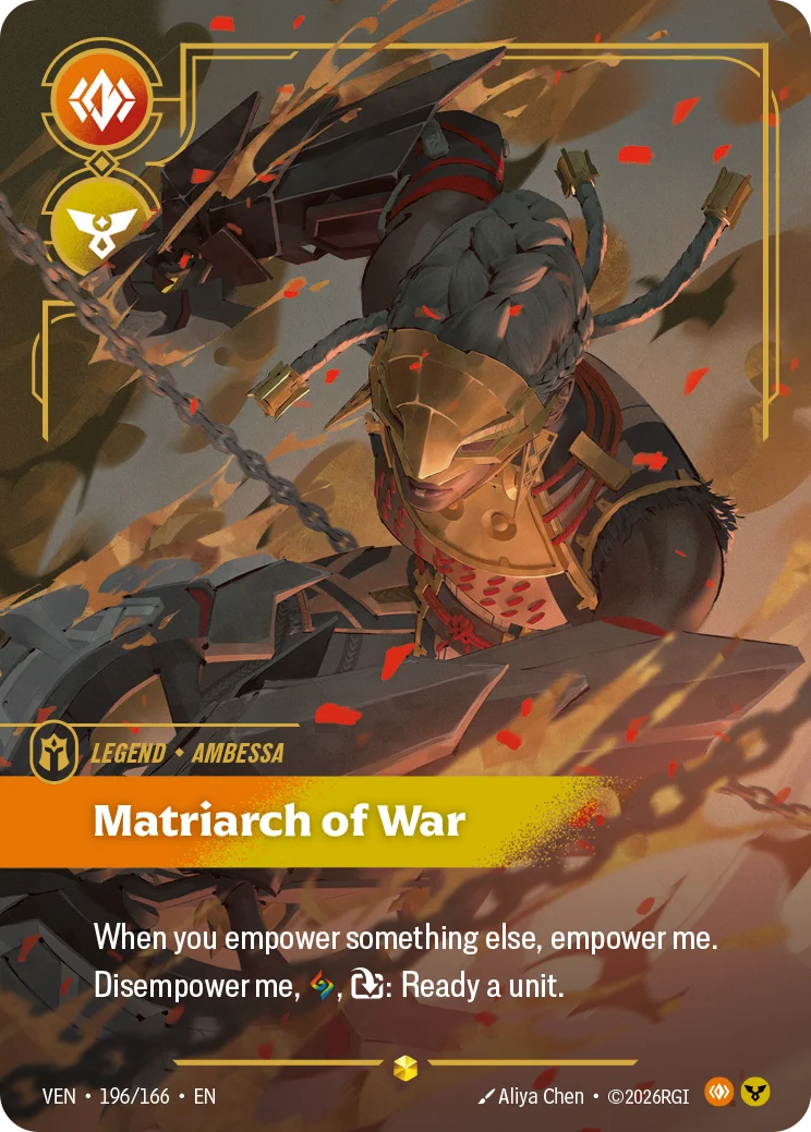 Ambessa, Matriarch of War VEN-196/166 Riftbound Vendetta