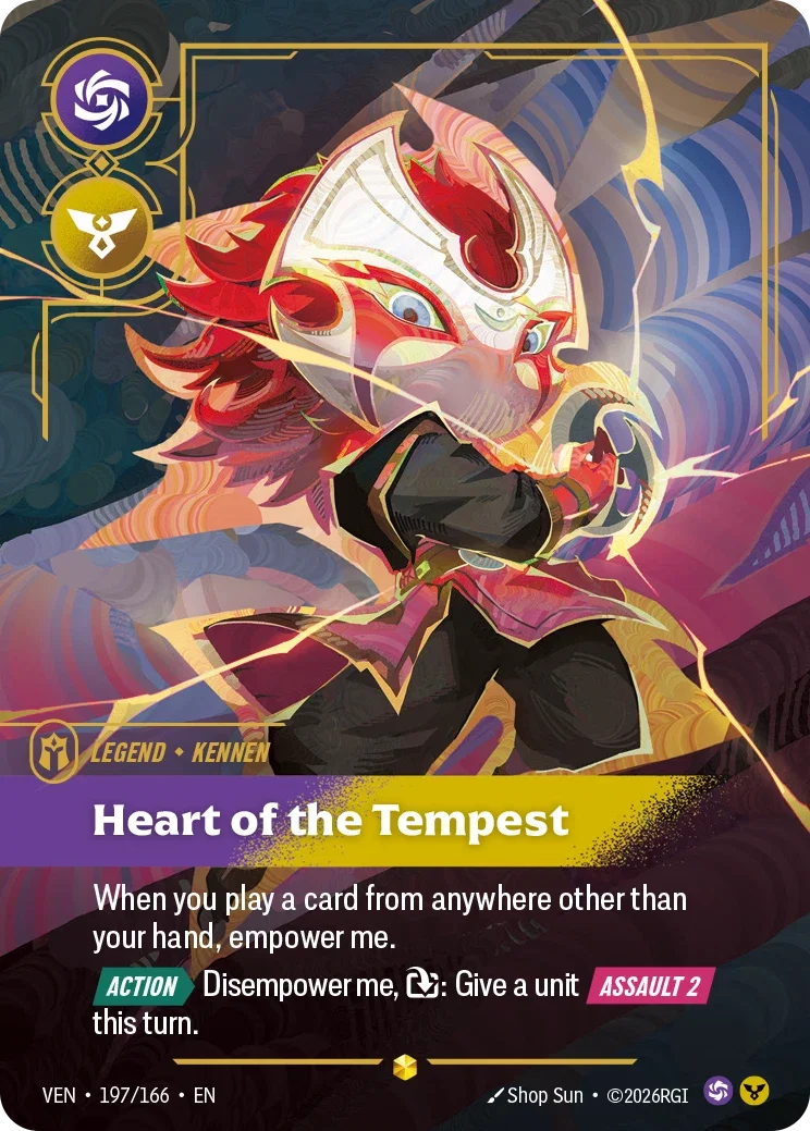 Kennen, Heart of the Tempest VEN-197/166 Riftbound Vendetta