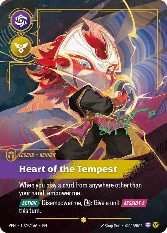 Kennen, Heart of the Tempest VEN-197*/166 Riftbound Vendetta
