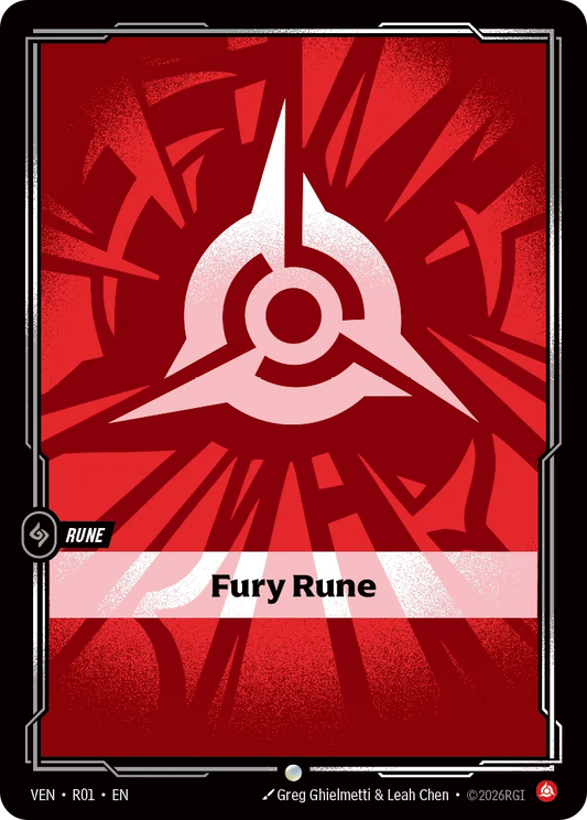 Fury Rune VEN-R01 Riftbound Vendetta