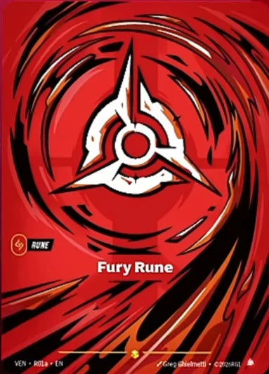 Fury Rune VEN-R01A Riftbound Vendetta