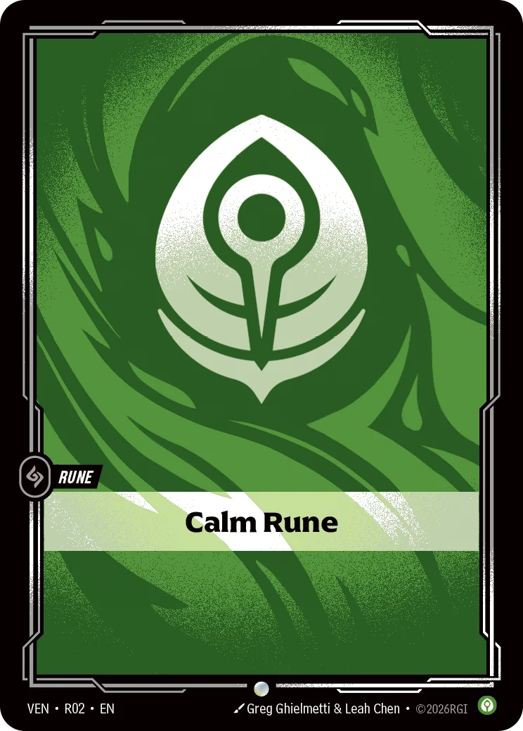 Calm Rune VEN-R02 Riftbound Vendetta