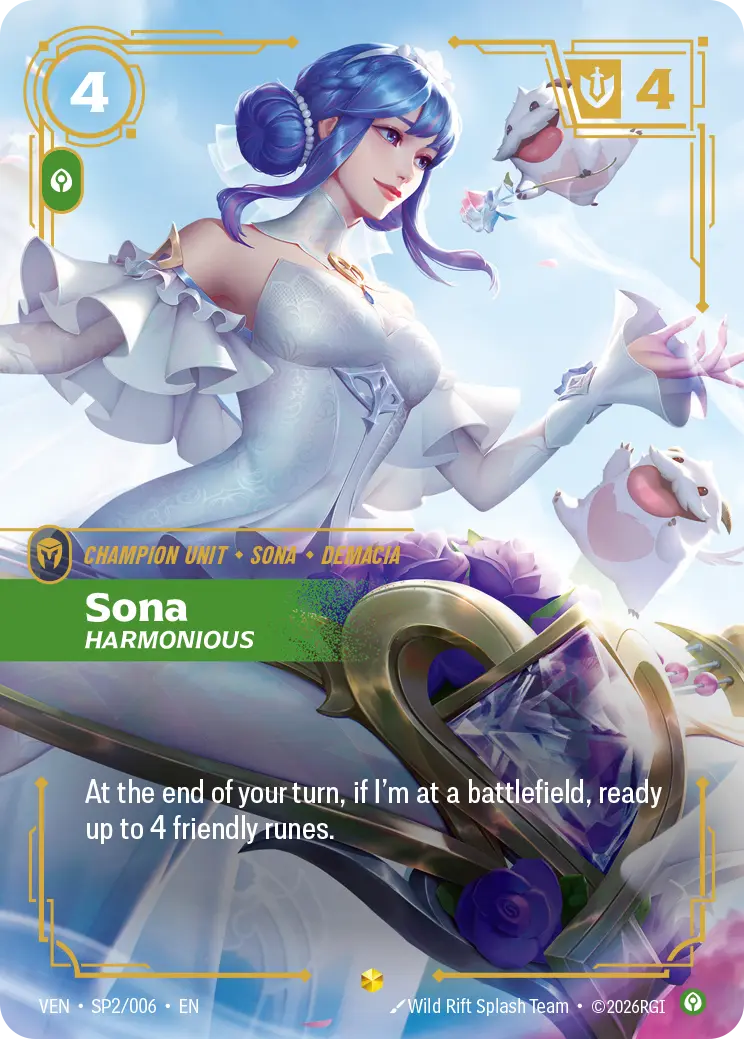 Sona, Harmonious VEN-SP2/006 Riftbound Vendetta