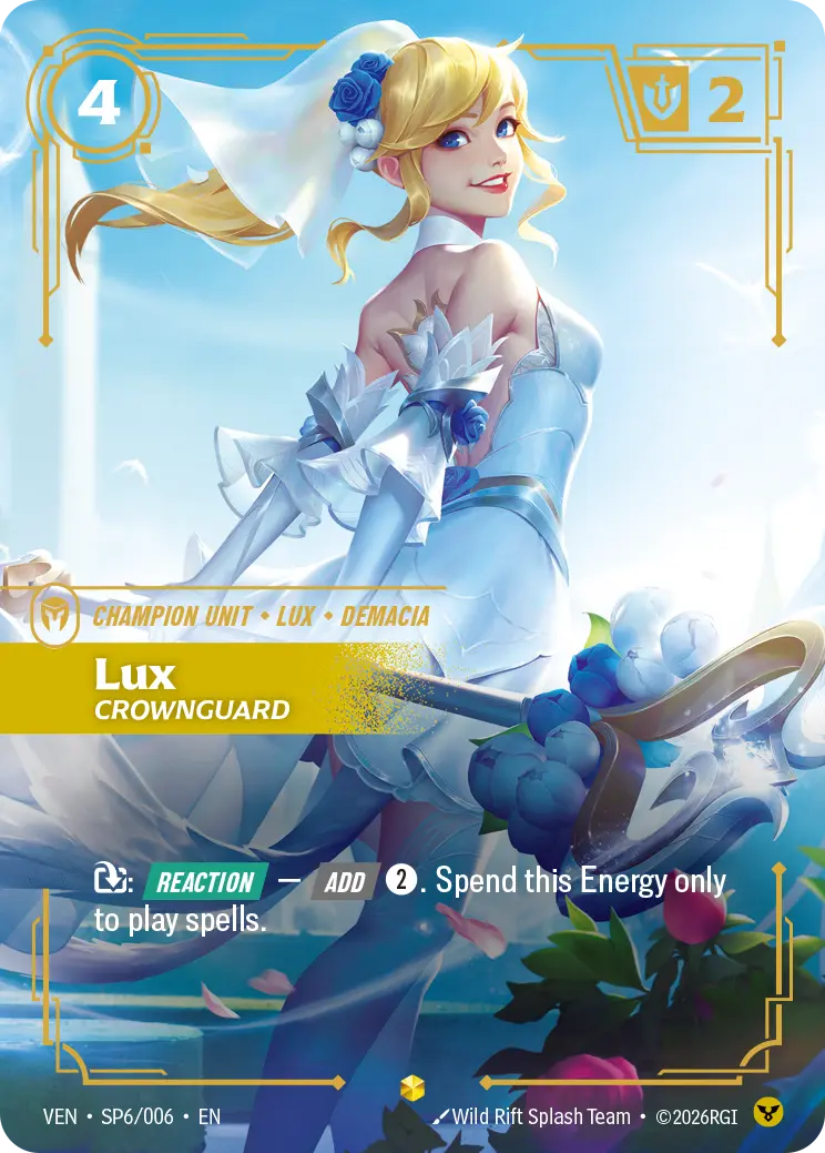 Lux, Crownguard VEN-SP6/006 Riftbound Vendetta