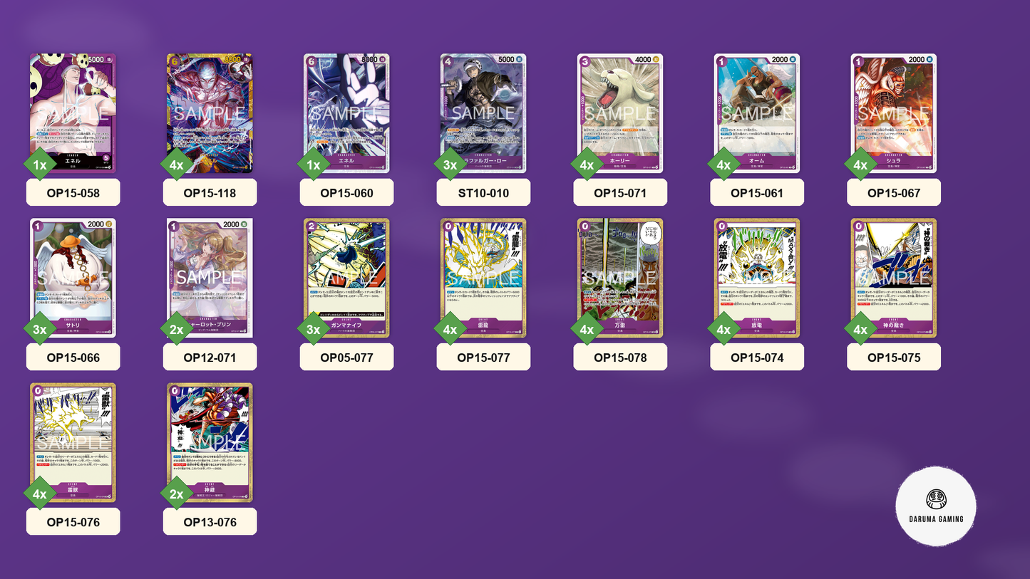 OP15 - Purple - Enel Pre-Made Deck (Japanese)